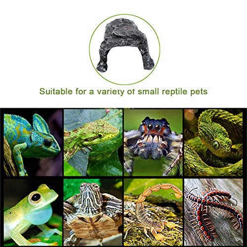OMEM Reptile Hiding Large Cave Habitat Decorative Resin Pet Nest Turtle Lizard Dedicated Advanced Cave Shelter - Thumbnail 7