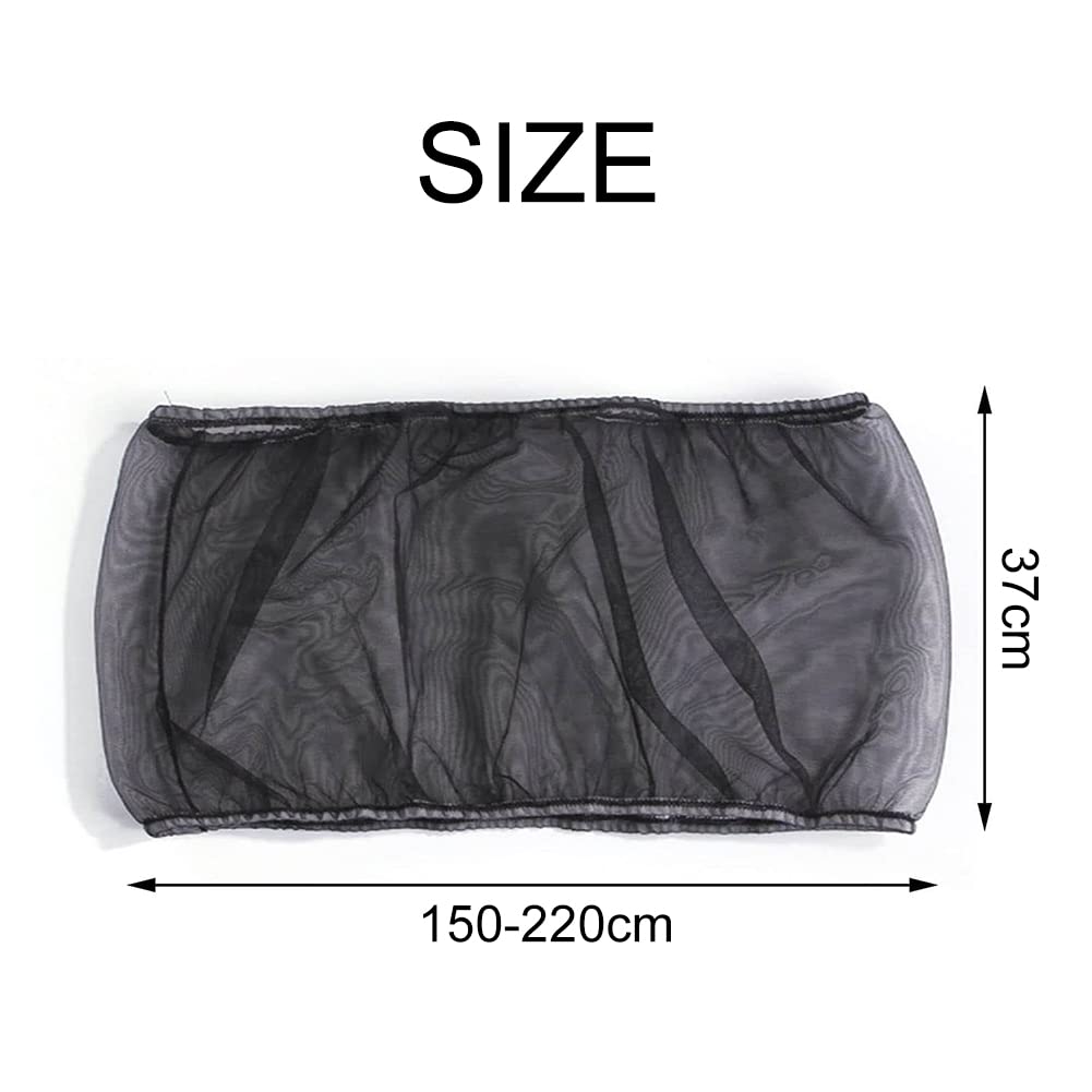 Copertura per Gabbia Uccelli Rete di Protezione in Nylon, Semi Gabbia Uccelli Rete, Gonna Bird Cage Estensibili Copertura per Cage Quadrate Rotonde, Ventilata e Antipolvere, 1 Pezzo (Nero, XL)