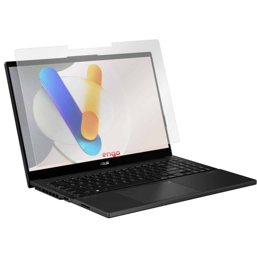 Engo Asus Vivobook Pro 15 Oled Q533 15.6 İnç İle Uyumlu Mat Ekran Koruyucu Notebook, Yansıma Ve Parlama Önleyici Parmak İzi Bırakmayan Laptop Koruma, 9h Temperli Kırılmaz Esnek Nano Cam
