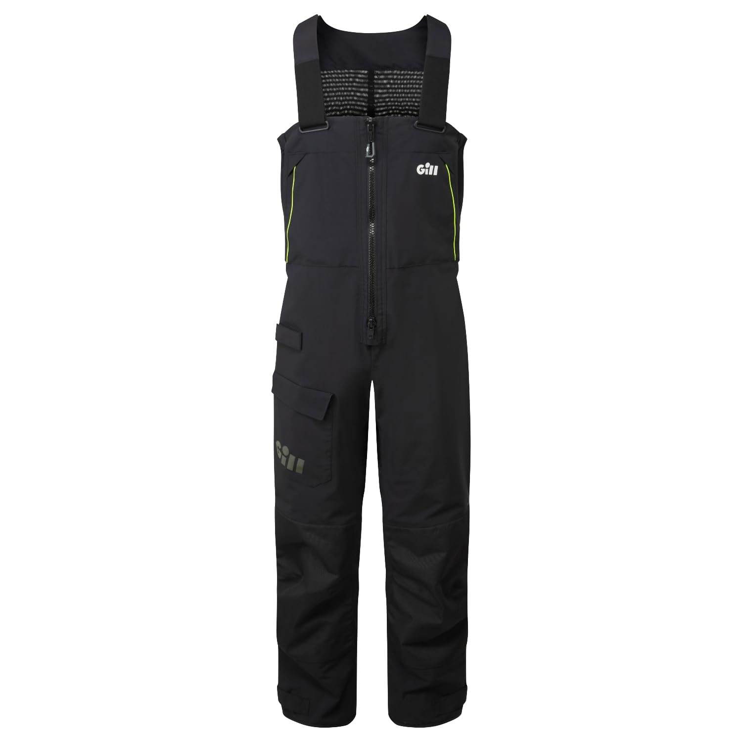 Gill Mens OS2 Offshore Sailing Trousers/Salopettes - Waterproof, Windproof & Breathable (Black, M)