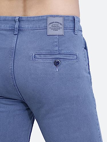 Image of Mid Waist Heavy Weight Stretchable Denim Material Front Cross Pocket Comfort Fit Jeans Pant for Men