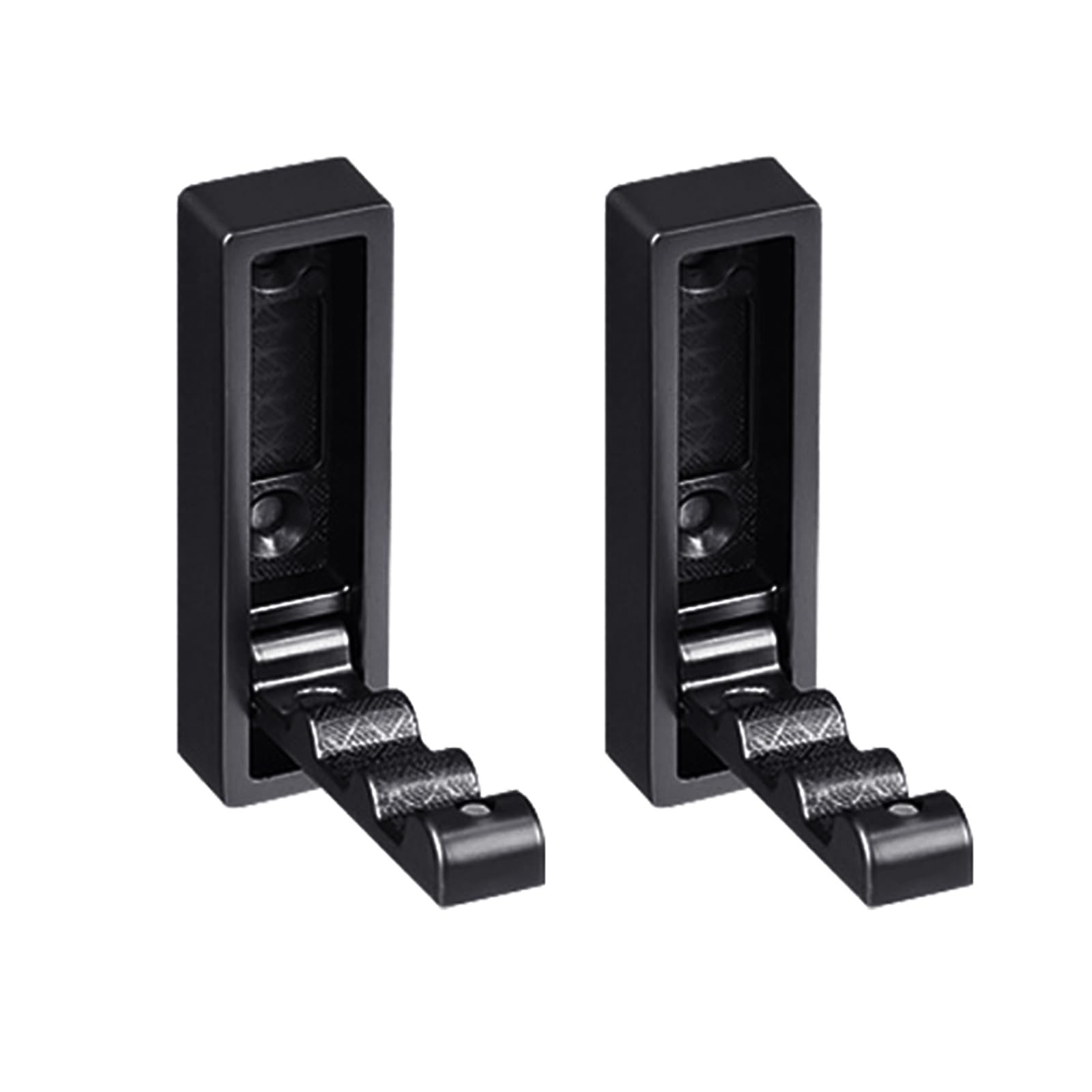 MICFENY 2PCS Foldable Wall Hooks Sturdy Metal Folding Hook for Bathroom and Entryway Hanging Coat Towels Hats Backpacks