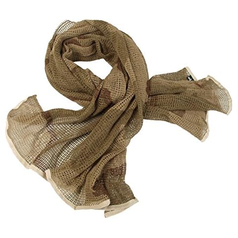 Miltec - Bufanda de Red (190 x 90 cm, Unisex, Talla única) Cover