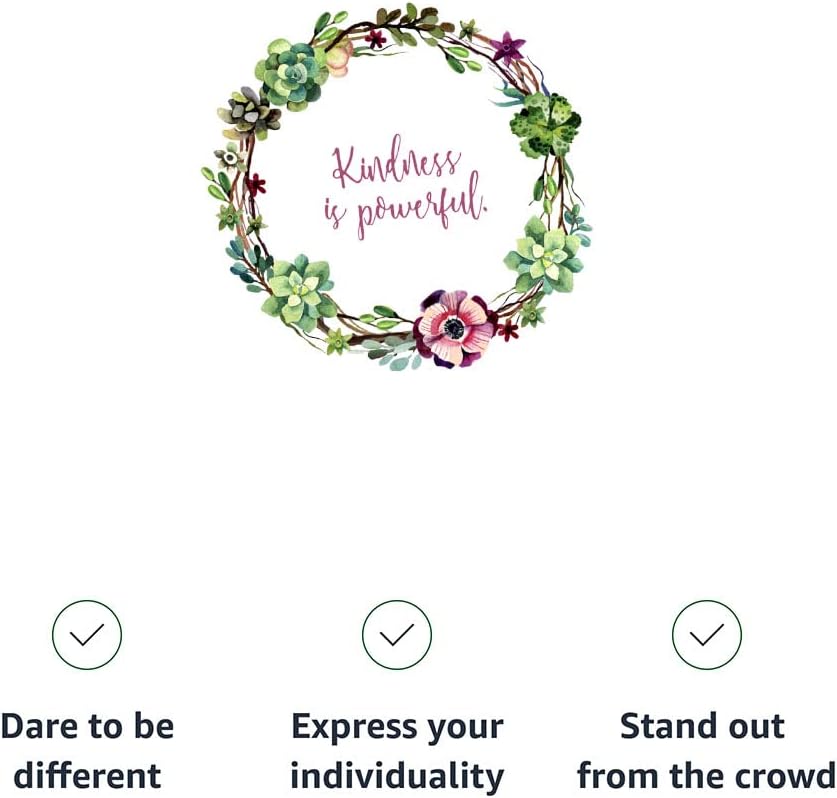 Kindness is Power Racerback Cropped Tank - Floral Women's Tank - Print Tank Top