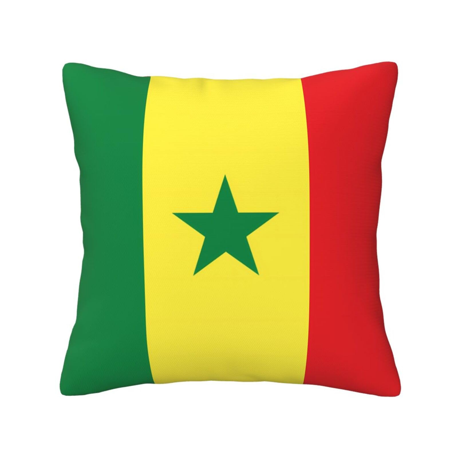 SXZVVBN Flag of SenegalDecorative Square Sofa Cushion Covers
