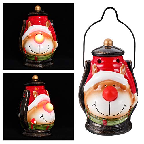 STOBOK PadrÃ£o de Boneco de Neve de Lanterna Decorativa de Natal Luz Noturna Ãrvore de Natal Enfeite