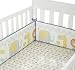 Cuddletime Globetrotter Crib Bumper, Gray