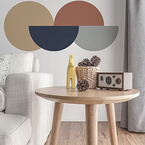 Runtoo Boho Circle Wall Decals Retro Abstract Wall Art Stickers Living Room Bedroom Nursery Home Decor - Image 3