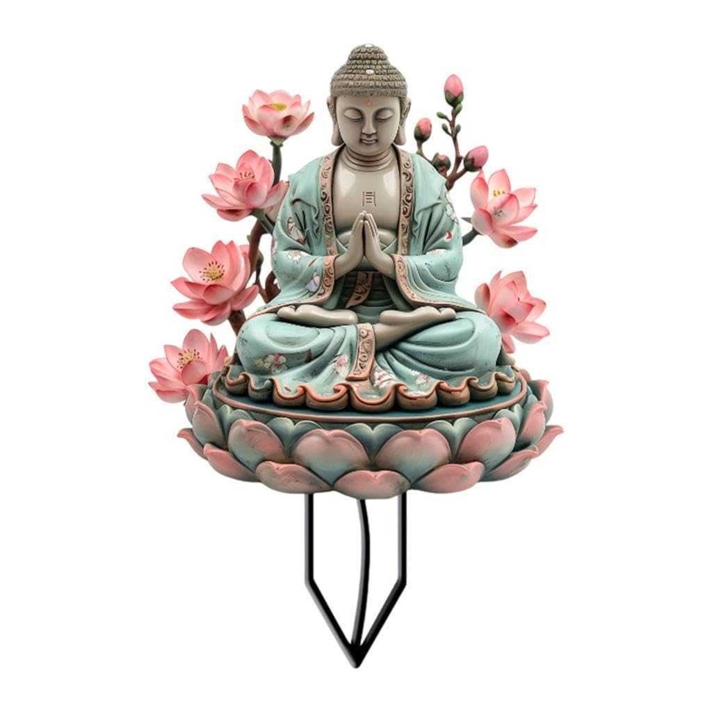Décoration Artisanale Créative Bouddha contre le Vis-à-Vis | Piquet de Fleurs