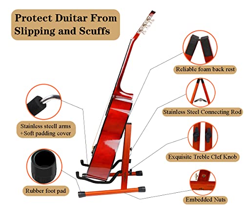 Support de guitare en bois, support de sol pour guitare, acoustique, électrique, en bois, pliable, support réglable pour… - Les Beatles, Paul McCartney, John Lennon, RIngo Starr, George Harrison Support de guitare en bois, support de sol pour guitare, acoustique, électrique, en bois, pliable, support réglable pour… – Image 3