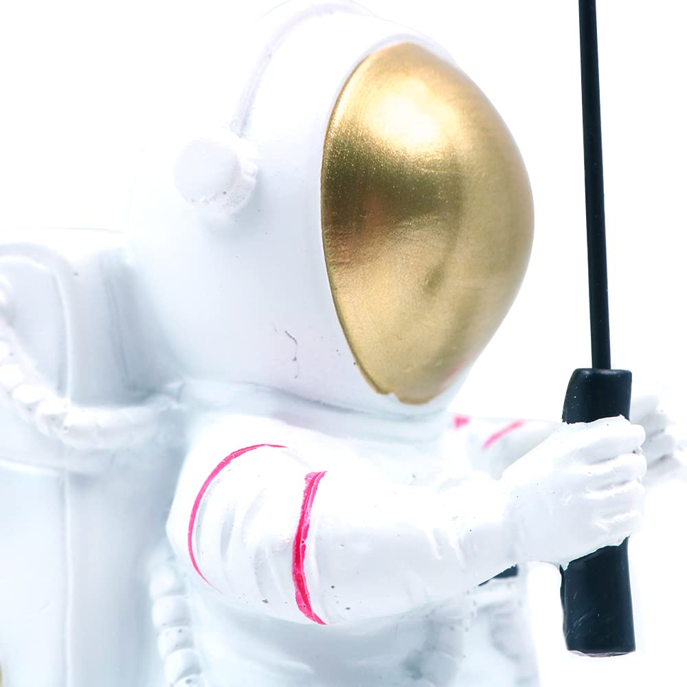 WANGCL Astronauta Statue, Astronauta Figurina Scultura Spaceman Statua Accessori Desktop Bambini Ragazzi Camera Arredamento Astronauta Tema Decorazione Ornamento, 1