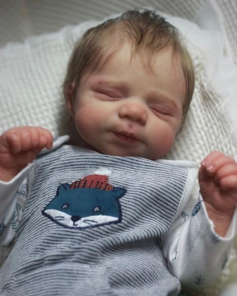 Miniatura 2 de Pinky Reborn Muñecas para niños de 18 pulgadas, realista, cuerpo de tela suave, muñeca de bebé recién nacido, juguete para regalos de Navidad