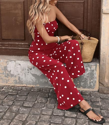 Diseño de lunares en overol elegante para salir de noche con estilo 6