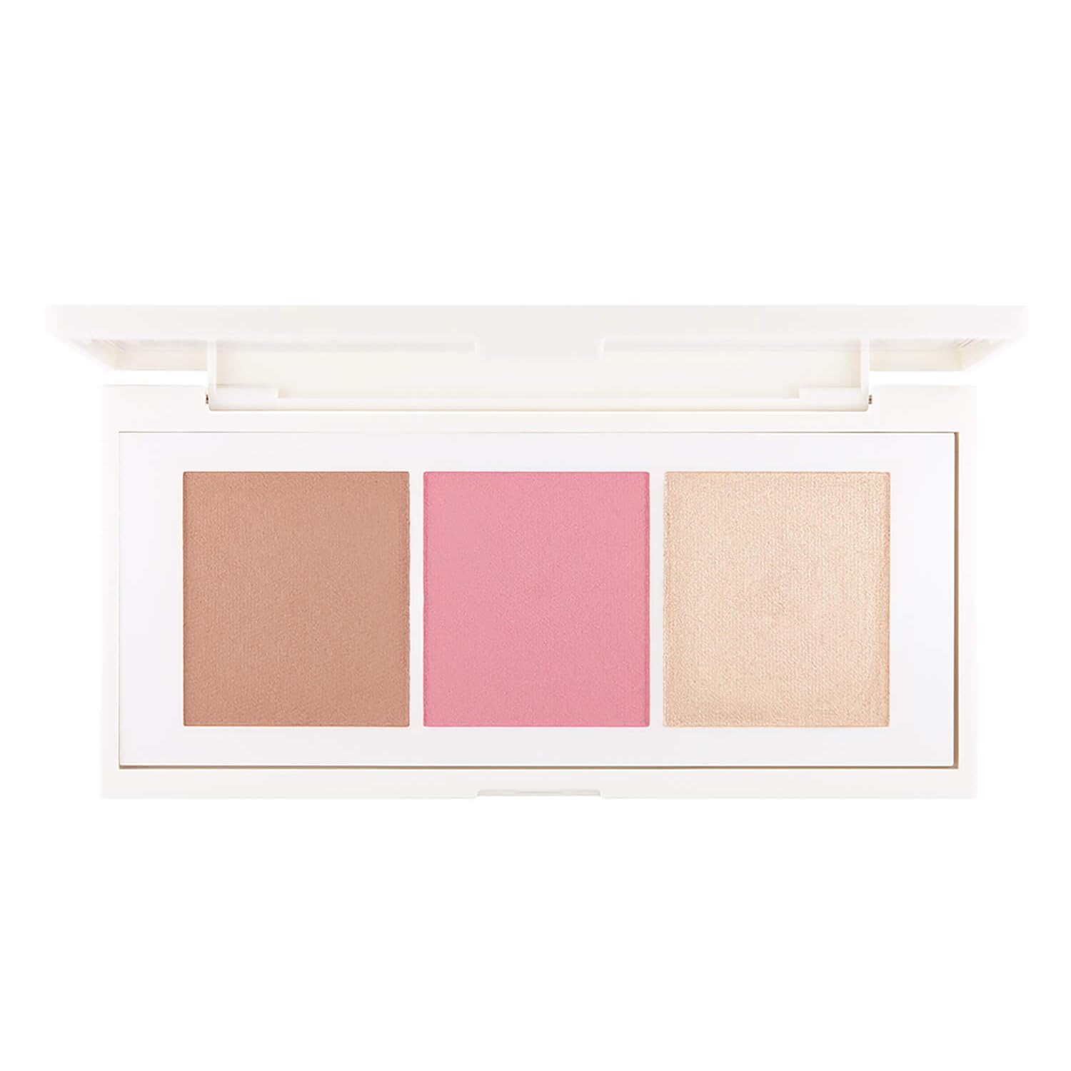 By Drew Barrymore Lift & Sculpt Contouring Palette - Contour + Blush + Highlight - Creamy + Blendable Powder (Light to Medium)