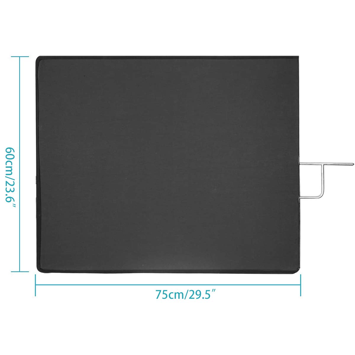 Kit di supporto per riflettore di luce: 60 x 75 cm 4 in 1 bandiera riflettore, supporto di luce da 290 cm per studio fotografico, illuminazione riflettore pieghevole - bianco, nero, oro, argento
