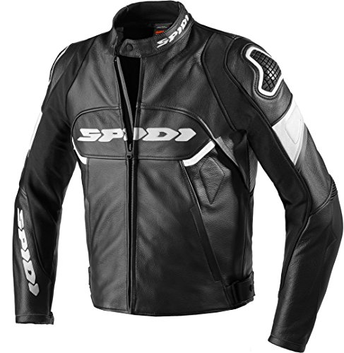Blouson moto SPIDI Ignite Leather Jacket en cuir noir routier et sportif