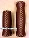 Velo Vinyl Leather Grips for Multi-Speed, 127mm & 92mm Grips - Brown, for 7/8" handle bars of beach cruiser bikes