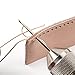 Professional Sewing Awl Hand Stitcher Repair Tool Kit for Leather and Heavy Fabrics with 2PCS Needles, 1PC Coil and Yarn/Threads