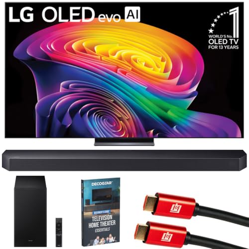 LG 77" OLED evo AI C6H with Soundbar