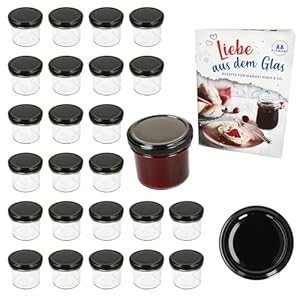 MamboCat 25er Set Sturzglas 125ml Schwarz