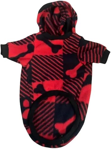 Roupa Pet Inverno Frio Soft Casaco com Capuz para Cães e Gatos Quentinho Confortável Estiloso (Médio