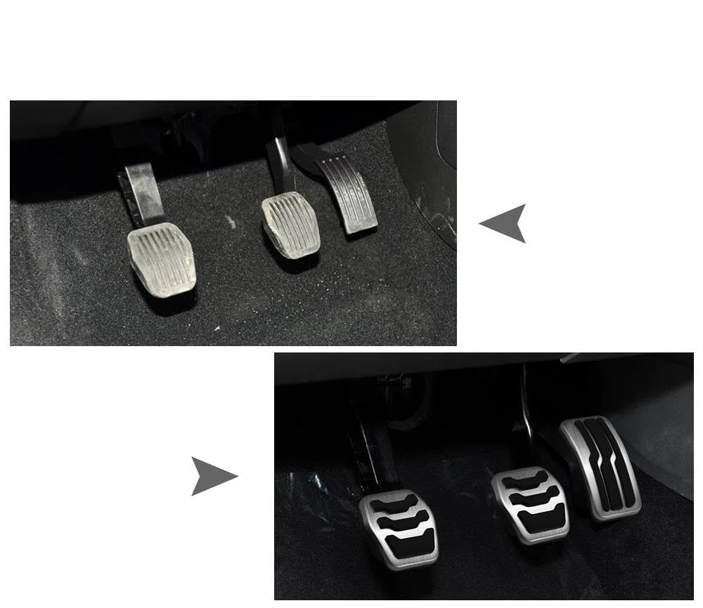Pedali per auto in acciaio inossidabile pedale frizione freno a Gas per Ford Focus 2 3 4 MK2 MK3 MK4 RS ST 2005-2020 Kuga Escape 2009-2020  34