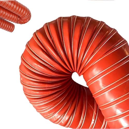 3 "ila 4-1/2" Otomotiv Silikon Kanal Hortumu - Isıya Dayanıklı Esnek Hava Borusu - Fren Soğutma ve Motor Performansı için 180mm (7.1in) x 2m (6.56ft) - Görsel 2