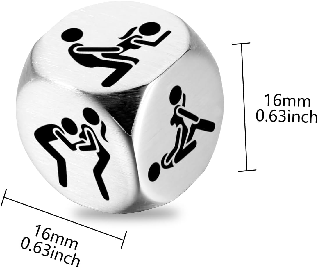 Anniversary Date Gifts for Girlfriend Boyfriend Birthday for Husband Wife Funny Naughty Dice for Her Him Love Decision Dice for Women Men Wedding Keepsake Bride Shower Gifts
