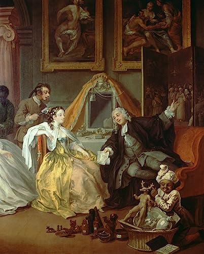 Affiche William Hogarth La Toilette Impression Toile 60x90cm