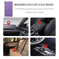 Car Registration and Insurance Holder,PU Leather Car Glove Box Organizer Car Document Holder for ID,Driver's License,Universal Car Organizer Car Accessories for Women/Men — image 5