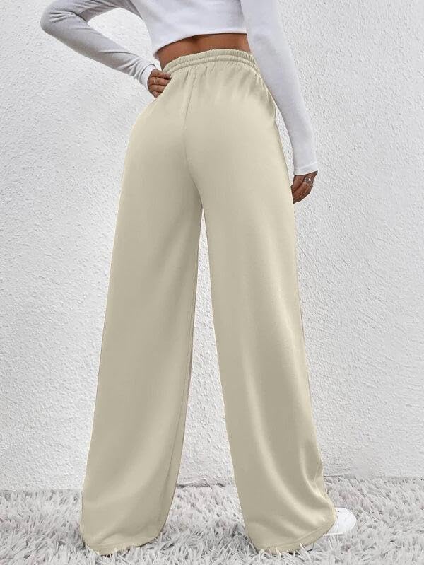 Image of Beas Trend's Women's Cotton Terry Track Pants for Summer | Cute & Relaxed Hip Hop Style | All-Day Comfort with Long Length