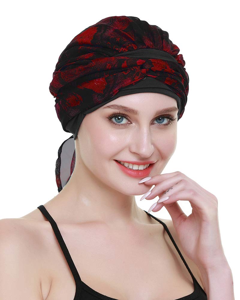 Chemo Headwear Turbans for Women Long Hair Head Scarf Headwraps Cancer Hats