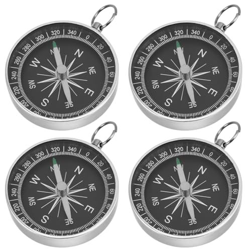Set 4 compases portátiles de aleación de aluminio para camping miniatura 1