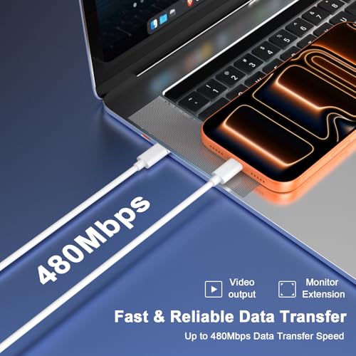 Image of iPhone 17 16 15 Charger Fast Charging 60W,[Apple MFi Certified] Dual Port | ﻿ USB C Wall Charger Block with 10FT USB to USB C Cable USB-C Fast Charger for iPhone 17 /Pro /Pro Max /17 Air /16 Pro Max /15