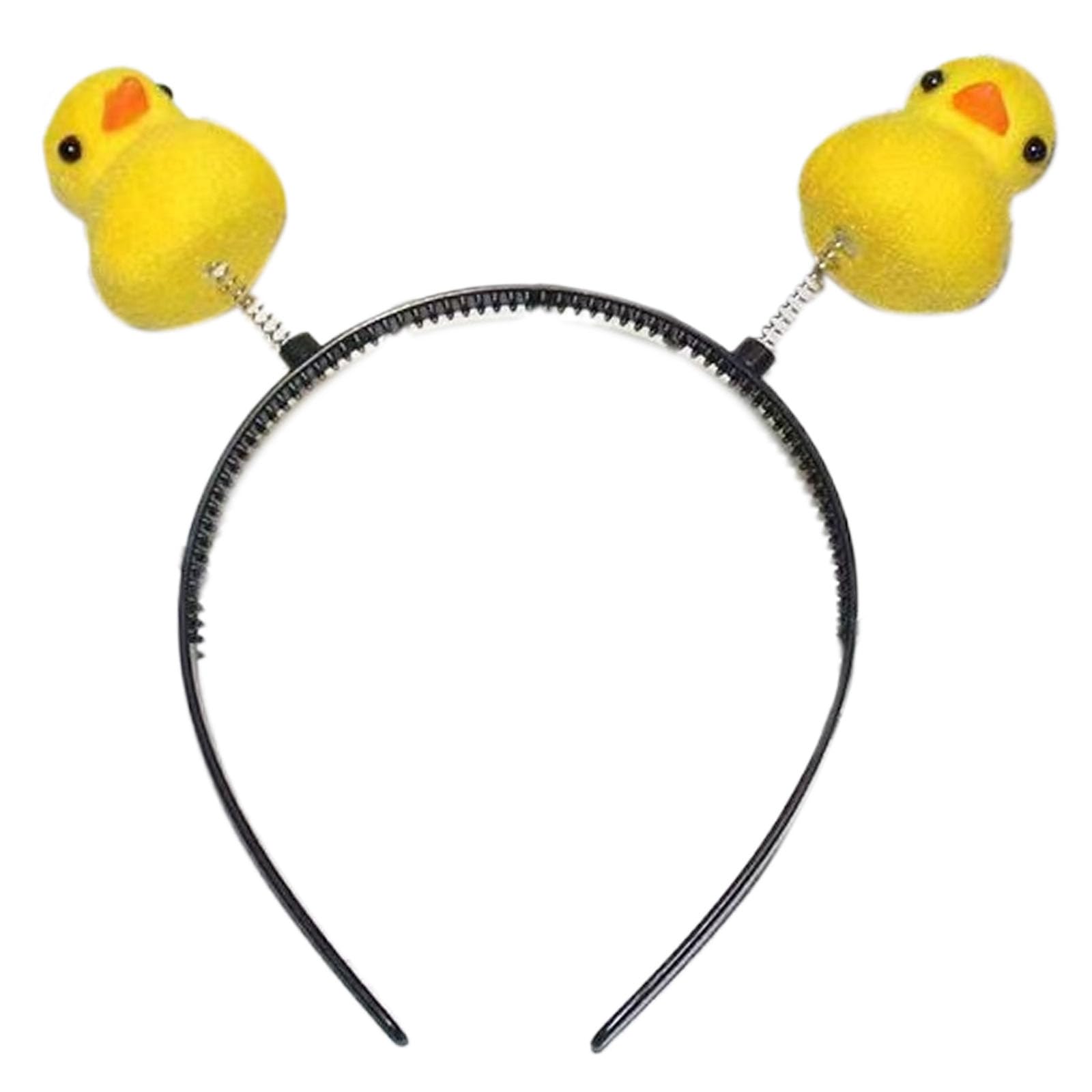 Pitadue Cartoon Yellow Duck Shape Hairband Women Carnivals Party Photography Hairband Yellow Duck Shape Washing Face Headbands