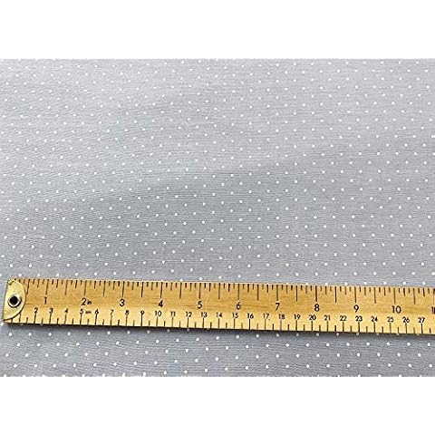 Pale Blue with White Dot Fabric - 100% Cotton - Craft Fabric by The Metre 147 cm 58" Cover
