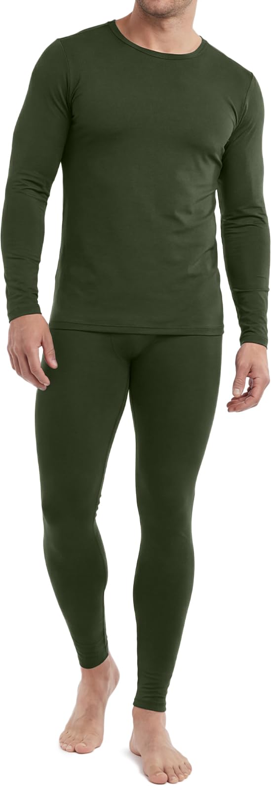 TSLA Men's Thermal Underwear Set, Microfiber Soft Fleece Lined Long Johns, Winter Warm Base Layer Top & Bottom