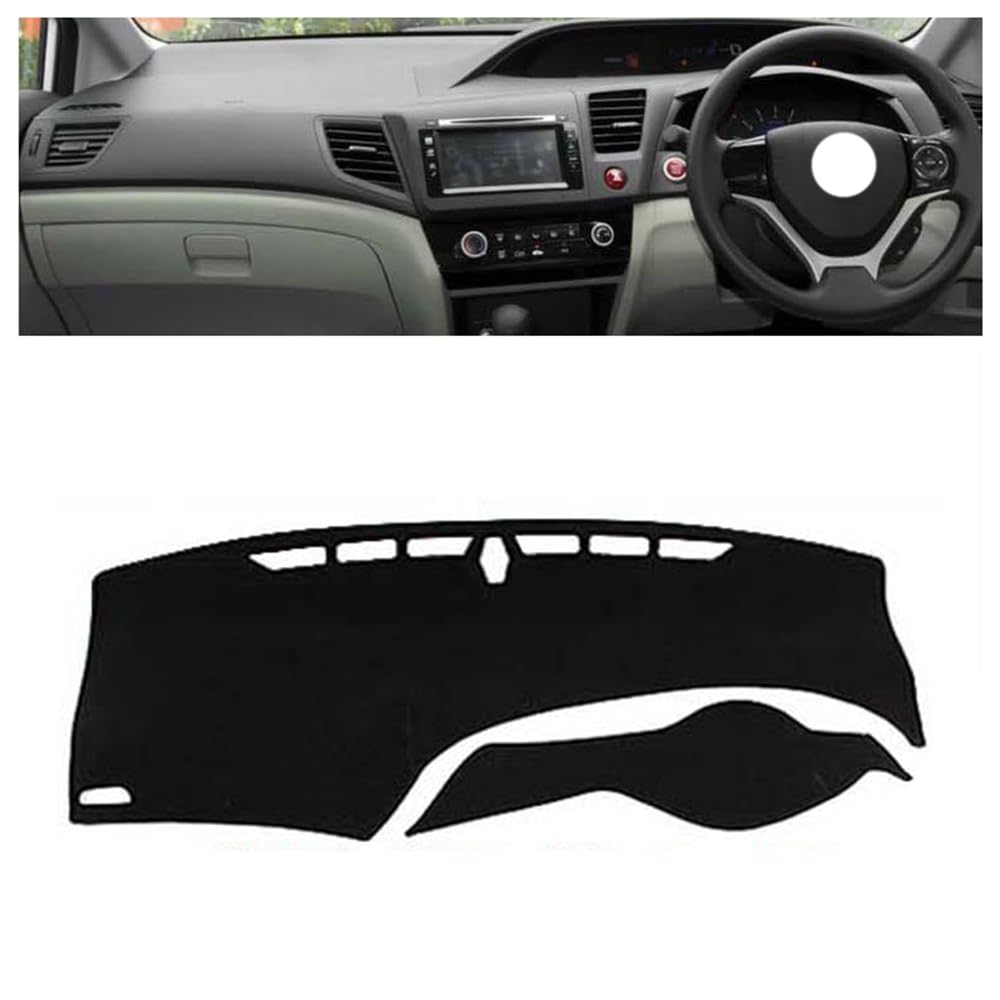 Parasol protector de salpicadero de alta densidad para Honda Civic 2011-2015 7