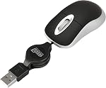 EEEKit 2PCS Mini Wired USB Mouse, Retractable Cable Optical USB Mini Mouse for Laptop Apple Mac HP Dell Lenovo Thinkpad Asus Acer Tablet