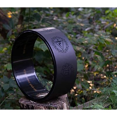 Enlighten Yoga Wheel - Great for Adding Active Strength and Flexibility to Your Exercise and Yoga Practice