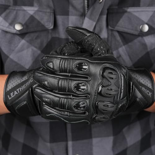 Gants de moto en cuir pour hommes parfaits pour vos trajets quotidiens et road trips