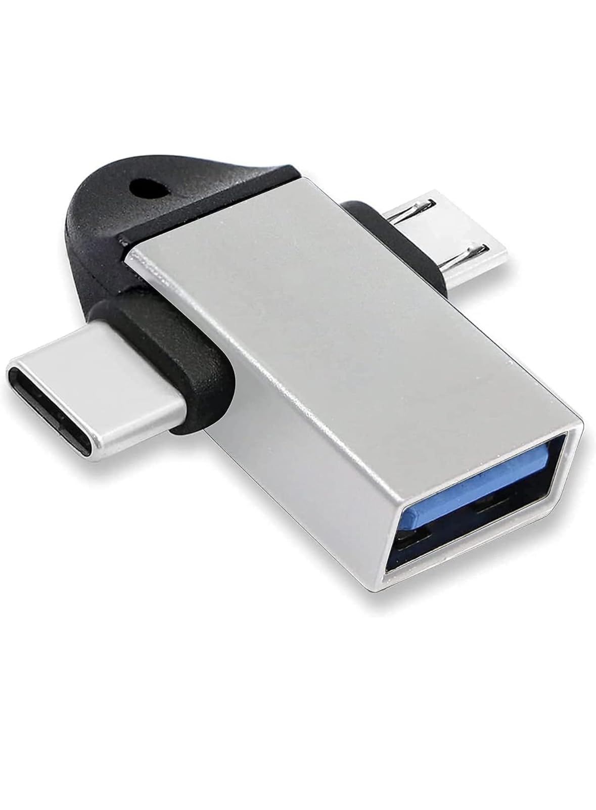 EX Trending 2 in 1 OTG Converter USB 3.0 to Micro USB and Type C Adapter USB 3.0 Female to Micro USB Male and USB C Male Connector for Android Device-image-49