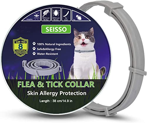 Coleira para Gatos Contra Pulgas Resistente à água SEISSO