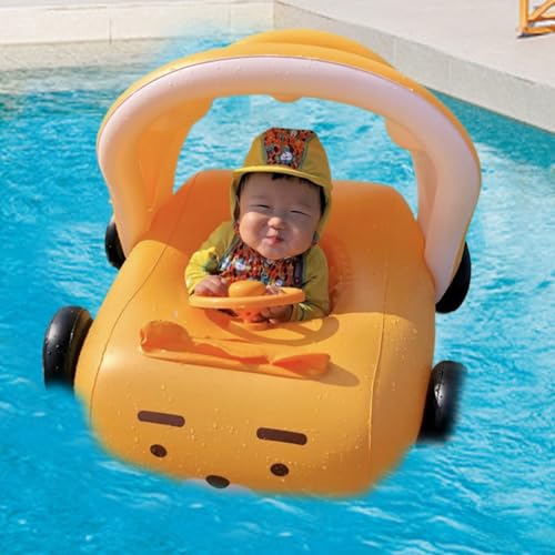 Flotteur voiture enfant pour piscine et jeux d'été en plein air entre amis