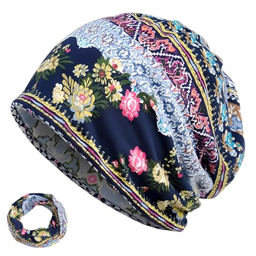 Gorro suave para mujer, gorro holgado unisex con calavera, elegante gorro de invierno, suave y cómodo, gorro de quimioterapia, gorro de dormir acogedor para la pérdida de cabello, multiusos como