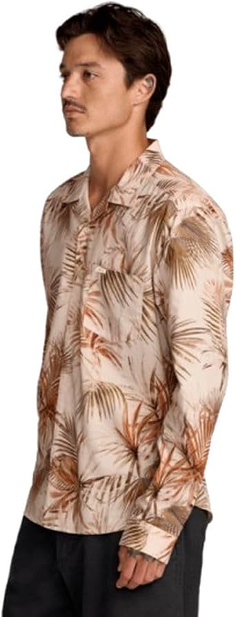 RVCA Mens Regular Fit Long Sleeve Woven