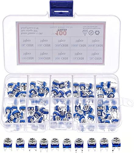 Kit potentiomètre RM065 horizontal 6mm résistance variable composant électronique PCB - 6