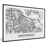amsterdam bilderberg hotel Lieferung mit Fotorahmen: Das Poster wird mit einem schwarzen Kunststoff-Fotorahmen geliefert. Der Kunststoffrahmen hat eine helle Holzstruktur, die dem Rahmen ein zeitloses Design verleiht