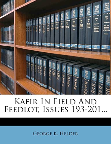 Kafir In Field And Feedlot, Issues 193-201