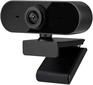 Computer Camera - Easy HD 720p Webcam, USB Video | Desktop with Microphone, Streaming, Online Meetings, Zoom Privacy Cover, Plug and Play Laptop Cam for Team, Skype